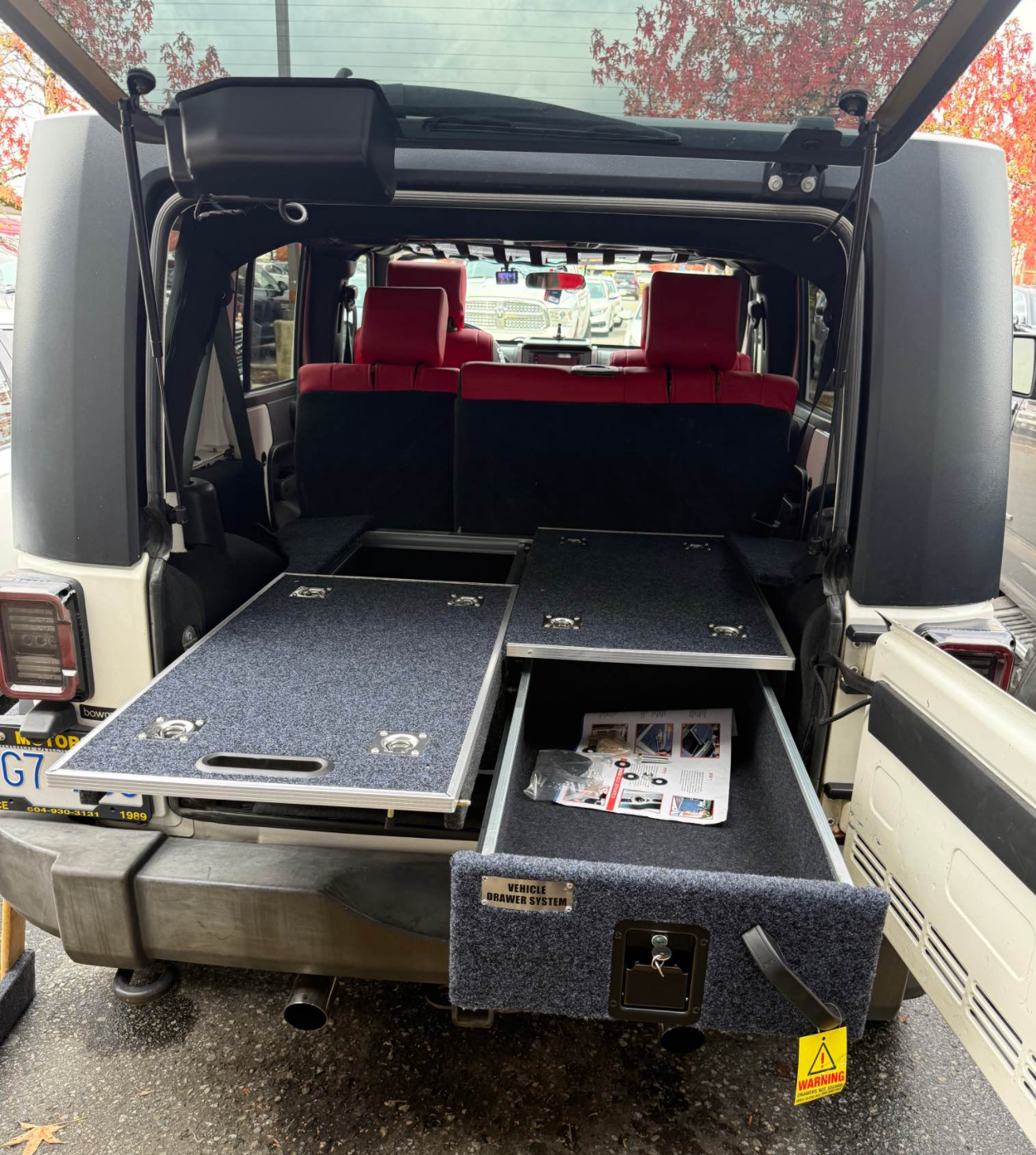 Drawer Systems for SUVs, Vans and Trucks