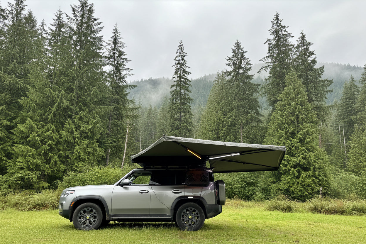 270 Free Standing Wild Wood Awning