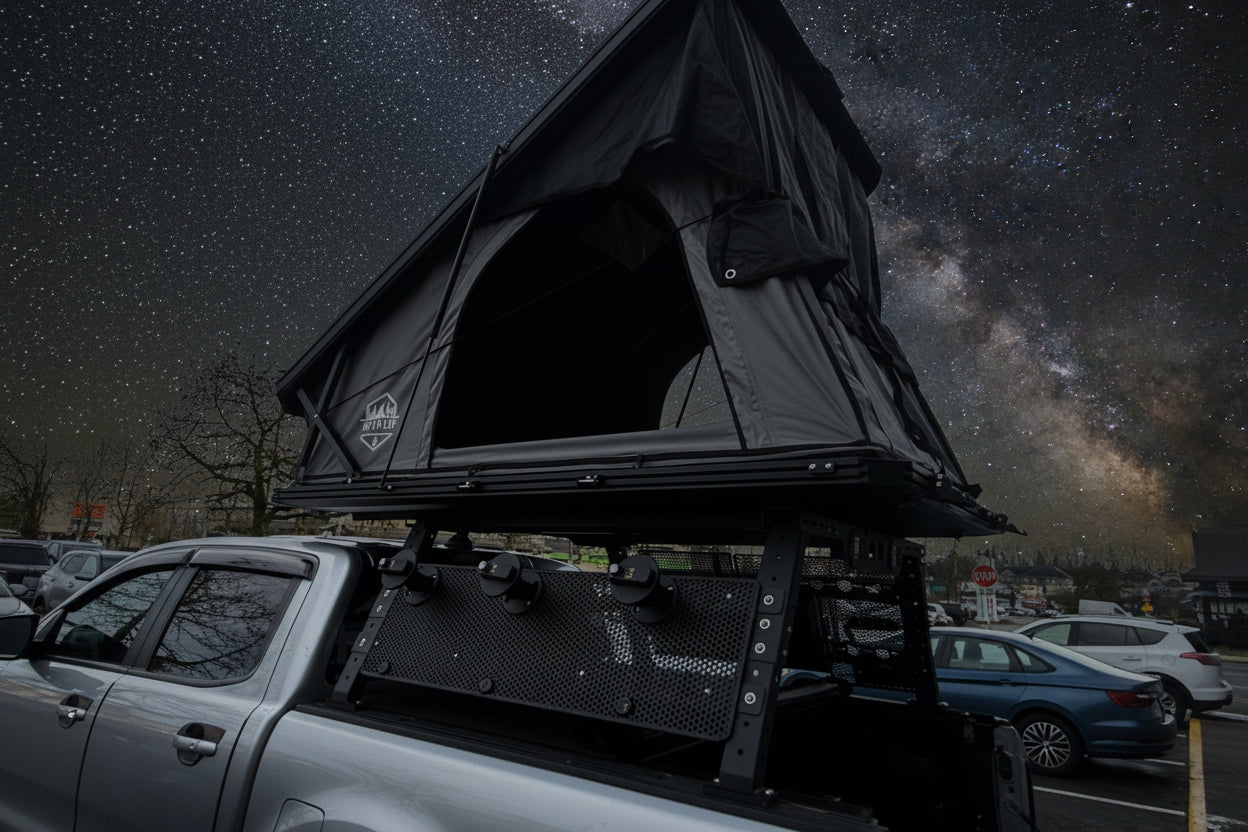 Trapeziod style roof top tent