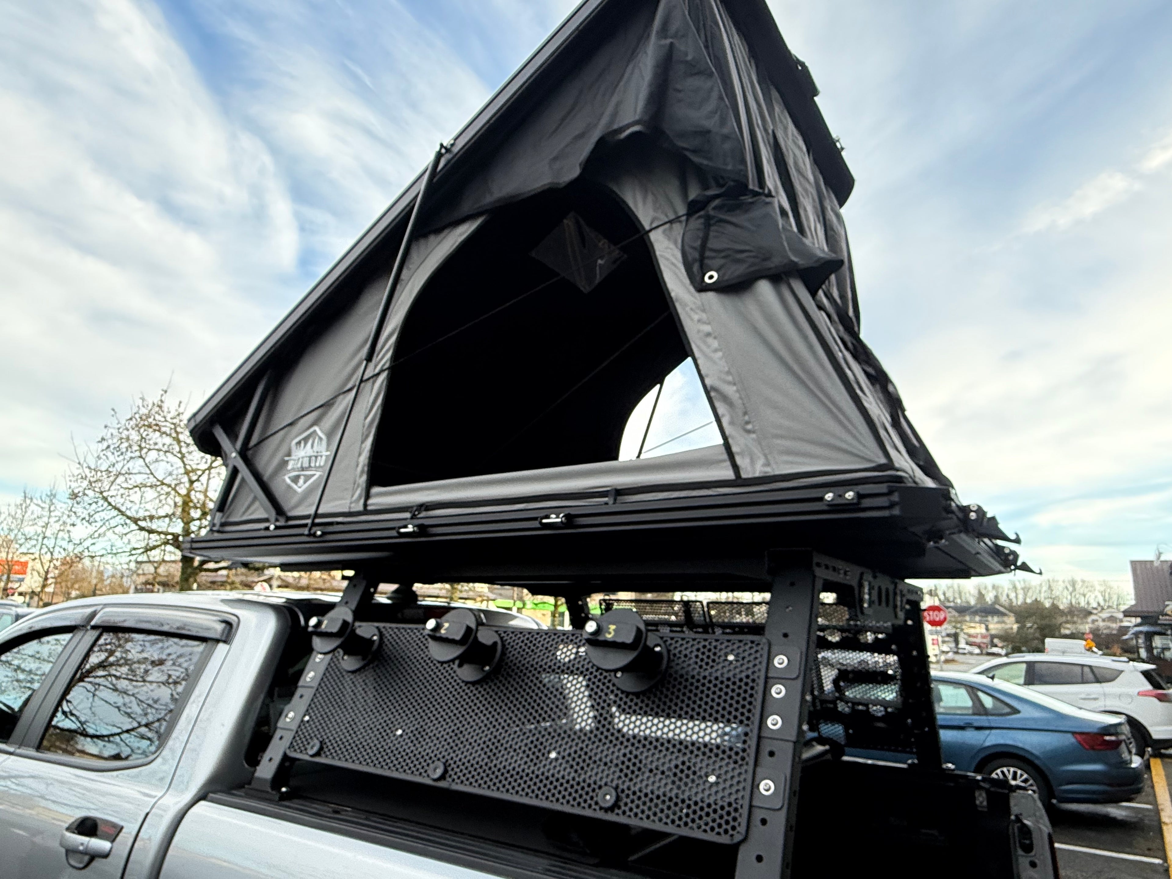 Trapeziod style roof top tent