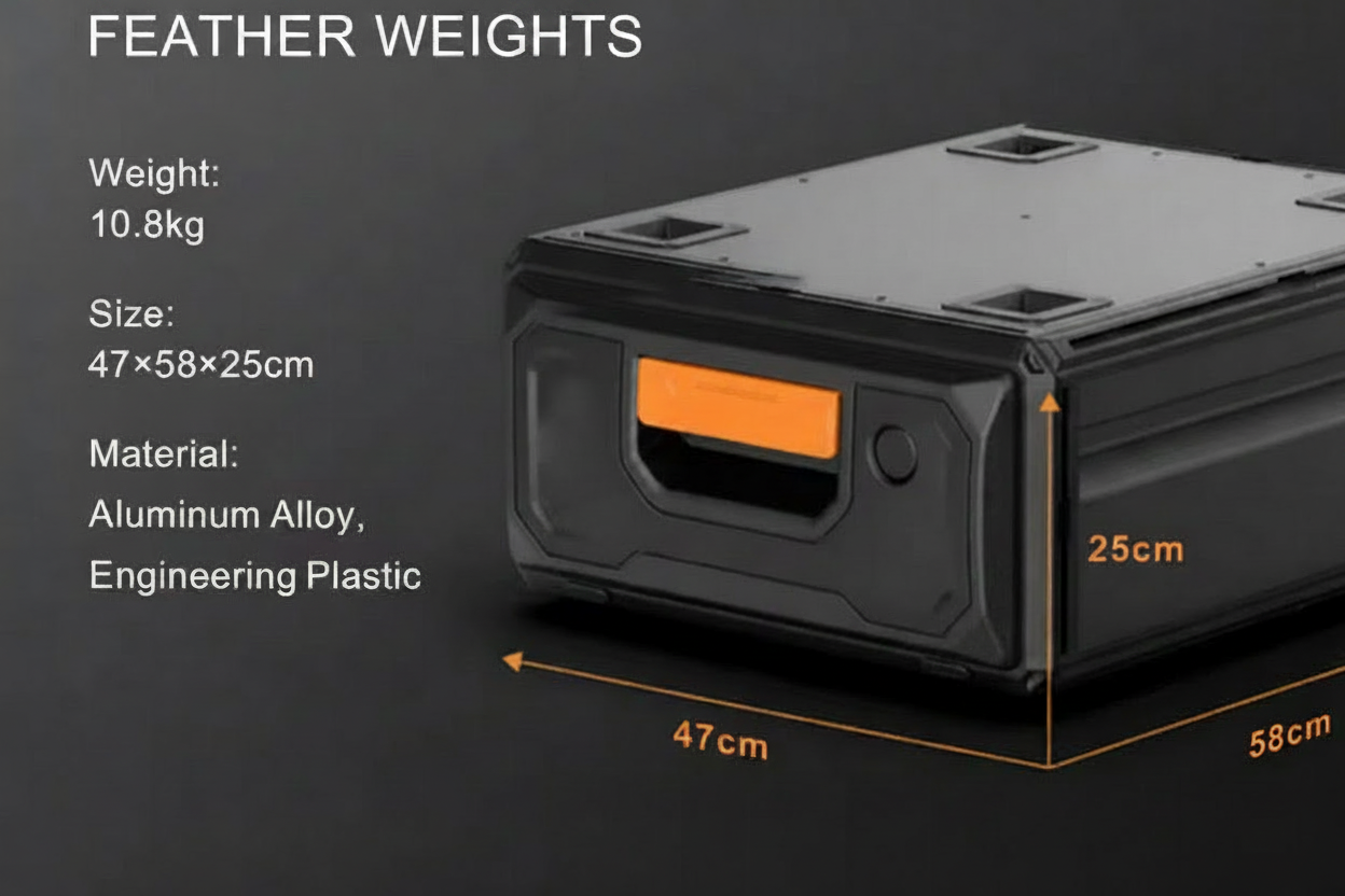 Lightweight wildwood -aluminum drawer system