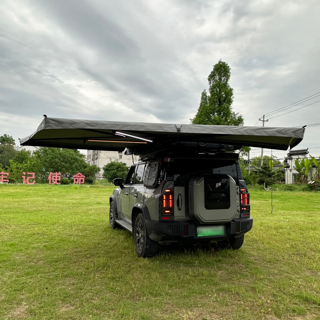 270 Free Standing Wild Wood Awning