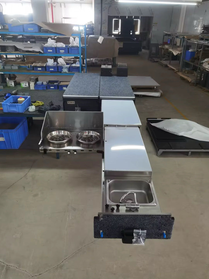 Aluminum kitchen drawer system for (5ft -6.5ft truck beds)