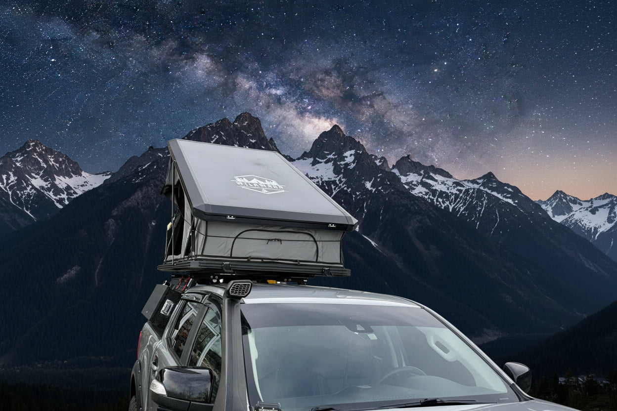 Trapeziod style roof top tent