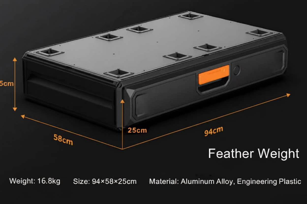Lightweight wildwood -aluminum drawer system