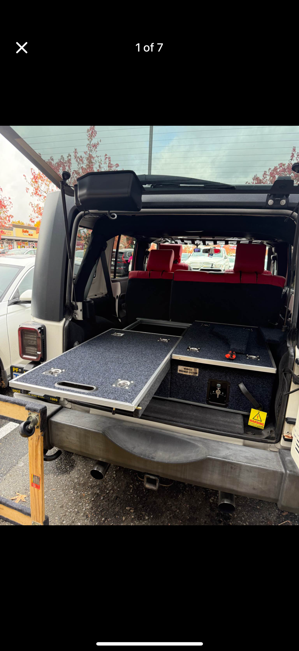 SUV Aluminum drawer system