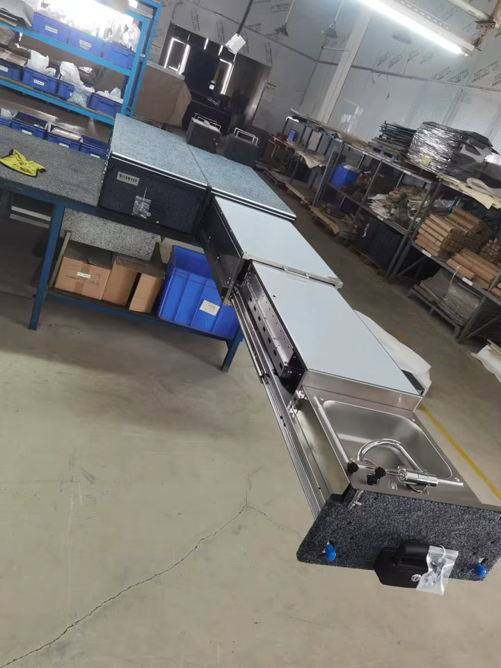Aluminum kitchen drawer system for (5ft -6.5ft truck beds)