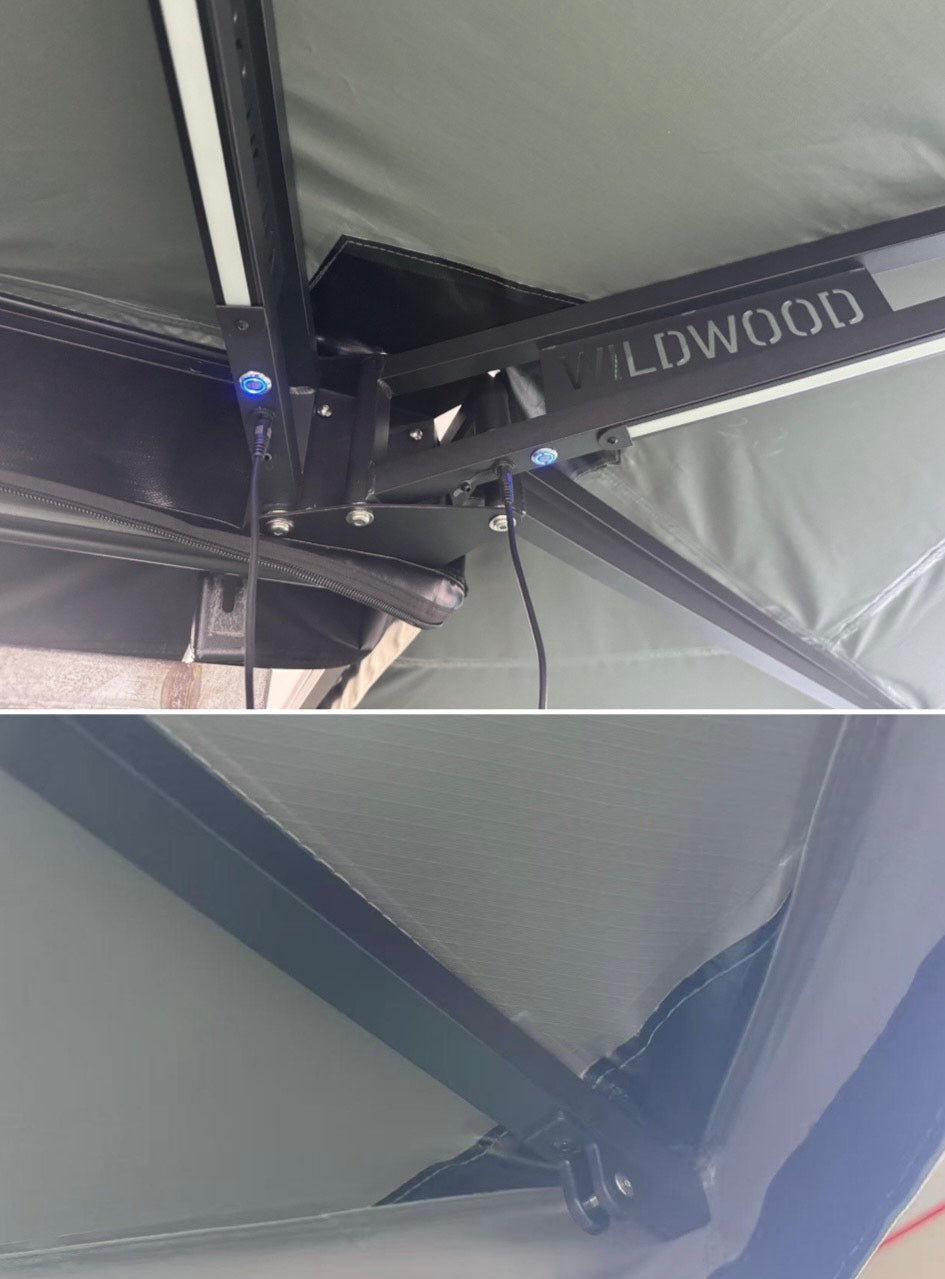 270 Free Standing Wild Wood Awning